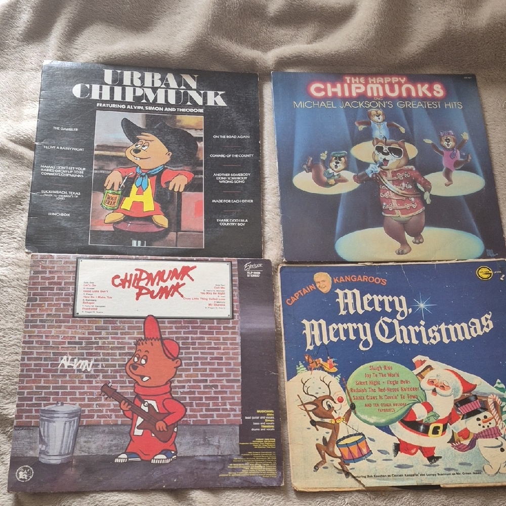 Chipmunk Vinyl Record Collection